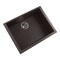 Nantucket Sinks Small Single Bowl Undermount Granite Composite Brown PR2418-BR - alternate 3